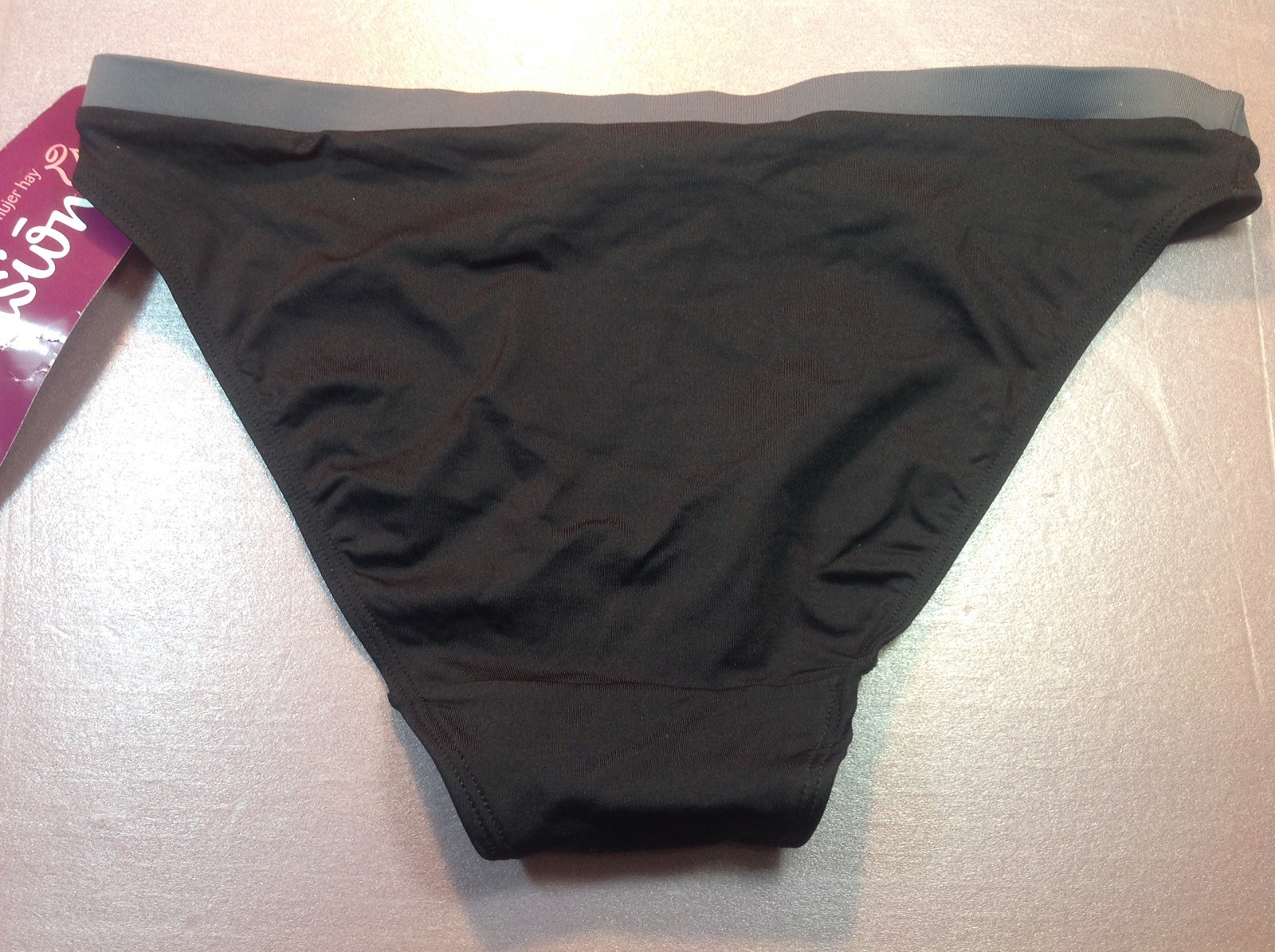 Women’s Panties,bikinis, ILUSION, Mexico,size M. Black Soft Silky 93% cotton