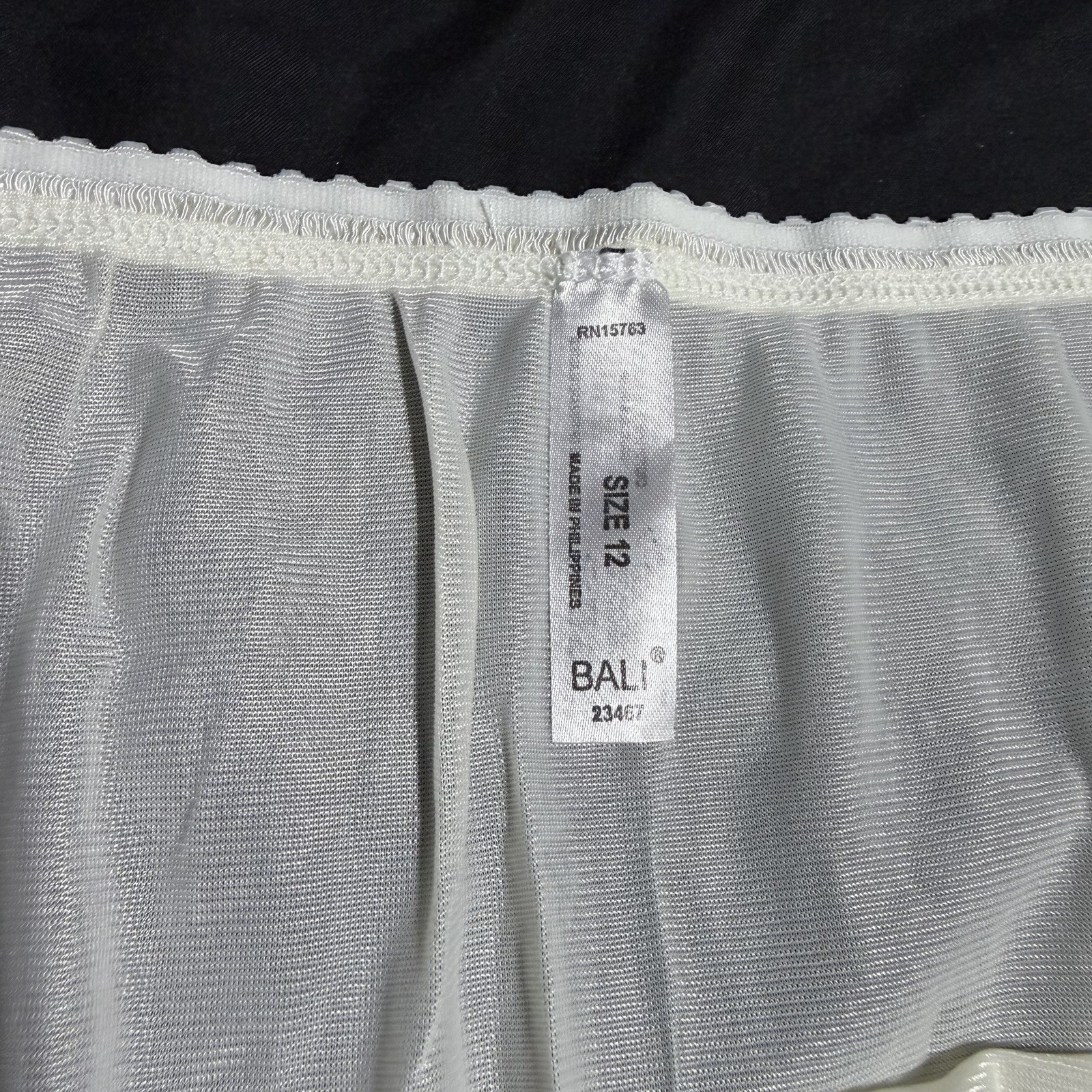 3 Pair Bali Vintage Full Cut Moonlight Silky Nylon Panties Briefs 23467 Size 12