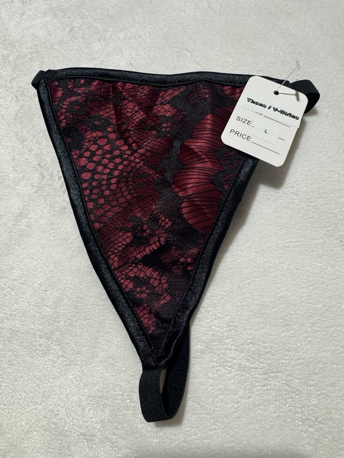 Red & Black Lace Thong G-String Panties – Size L, XL ,4XL– NWT Intimates