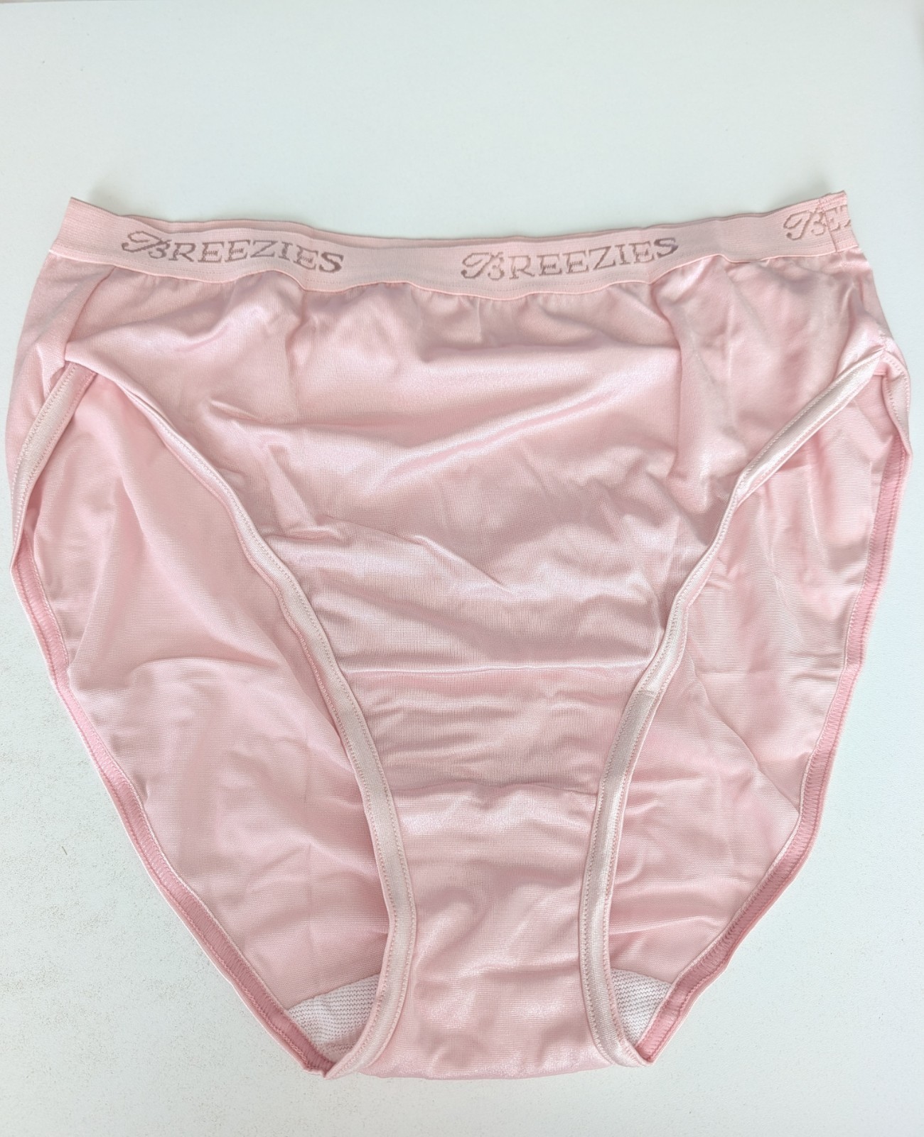 Breezies Set of 4 Nylon Lycra Full Cut Women’s Briefs w/UltimAir Pink Size 8