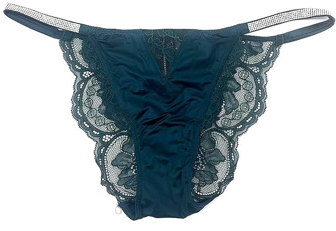 Victoria’s Secret Very Sexy Shine Strap Cheeky Panty Dark Green NWT