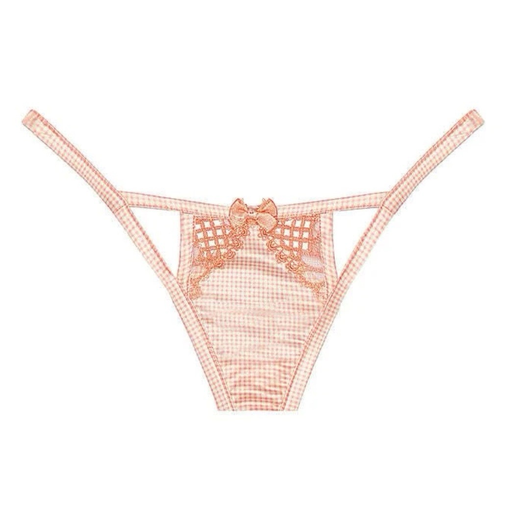 Victoria’s secret For Love & Lemons Zoe Gingham Thong Panty L( 275) NIP