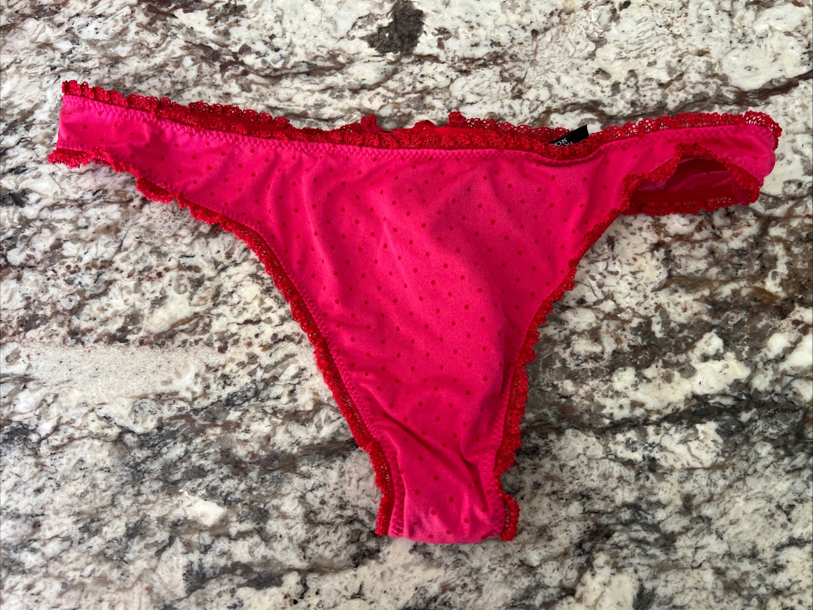 True Vintage Victorias Secret SEXY LITTLE THINGS Smooth Lace-Up Thong Panties M