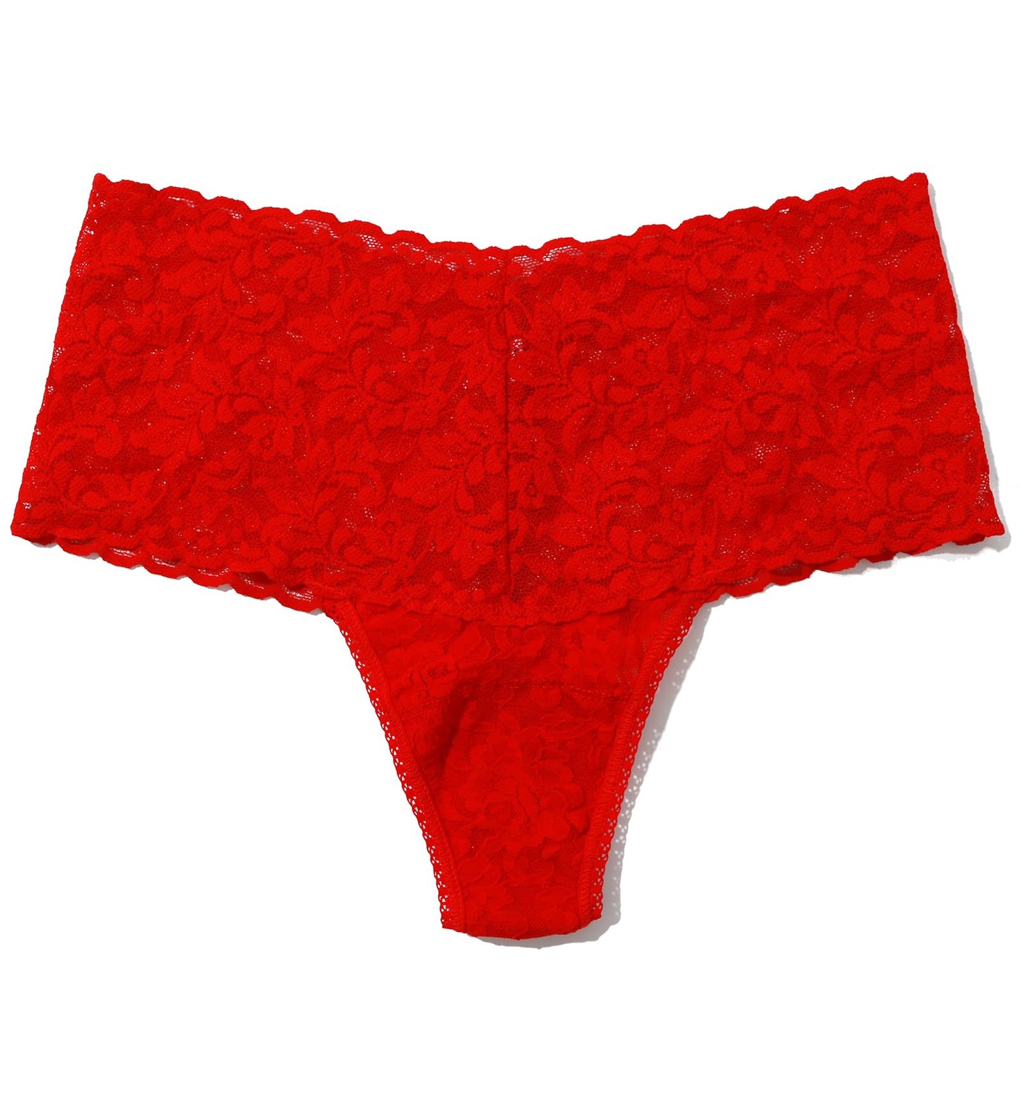 hanky panky Women’s Plus Size Retro Thong, 9K1926X, Red, O/S Plus