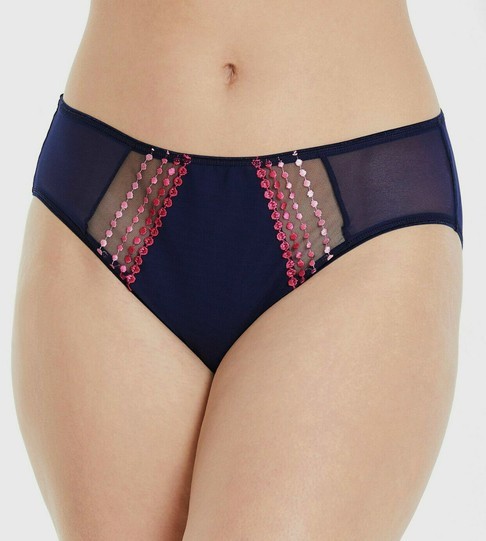 Elomi Matilda Collection Brief Panty 3X 4X Navy Blue 8905