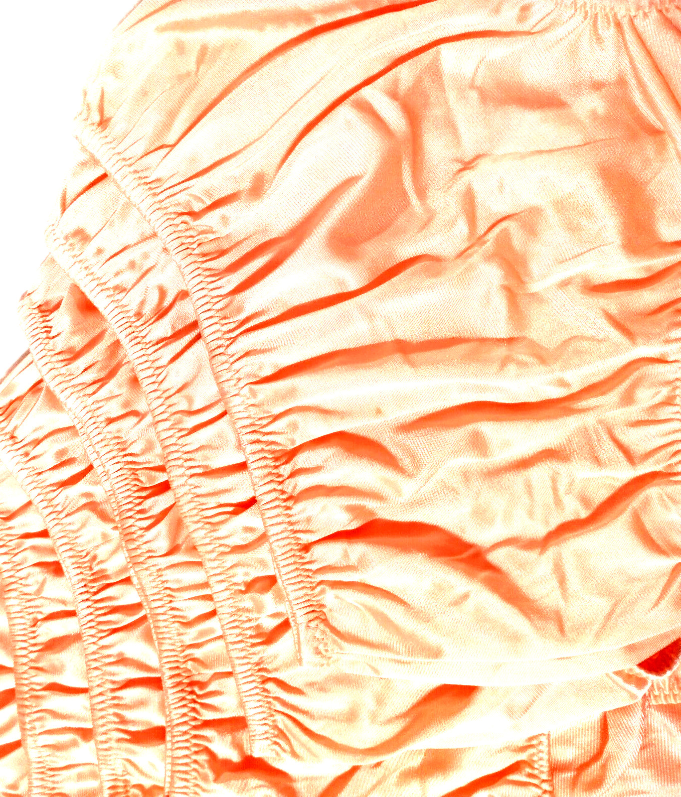 5 Nylon Panties/ High Waisted/ Double Nylon Layer Crotch/Nice ORANGE/ Size XXL