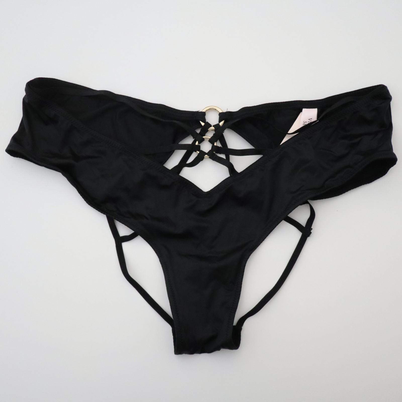 NEW Victoria’s Secret VERY SEXY Strappy Ring Hardware Open-Back Cheeky Panty XS