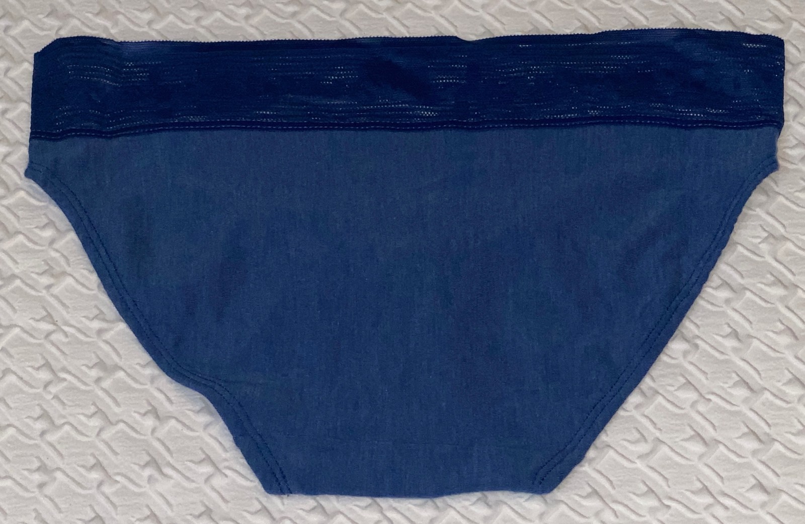CHAMPION Wide Lace Logo Waistband Reg Navy Heather Bikini Panty Womens S M L XL