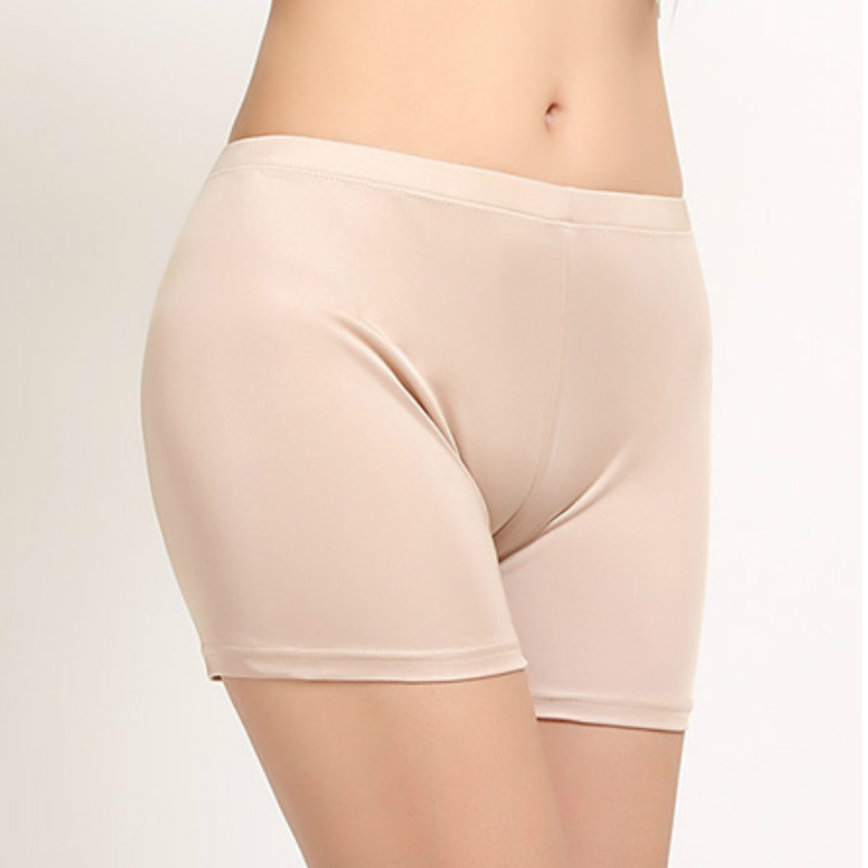 Lady Knitted Silk Shorts Stretch Boxer Underwear Underpant Knicker Safety Pants