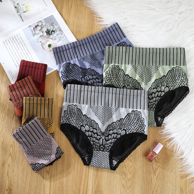 3/4/7Pcs/lot Women Sexy Lace Briefs Temptation high-waist Panties Thong Knickers