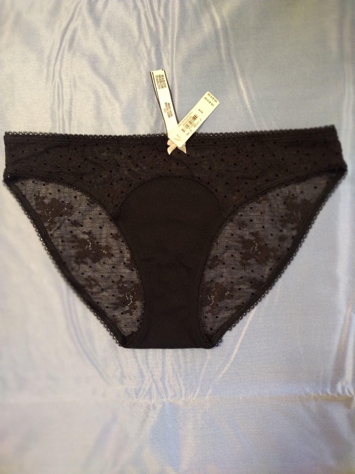 Victoria’s Secret Bikini Jersey Black Stretch Panty Size M / M 170/72A BNWT
