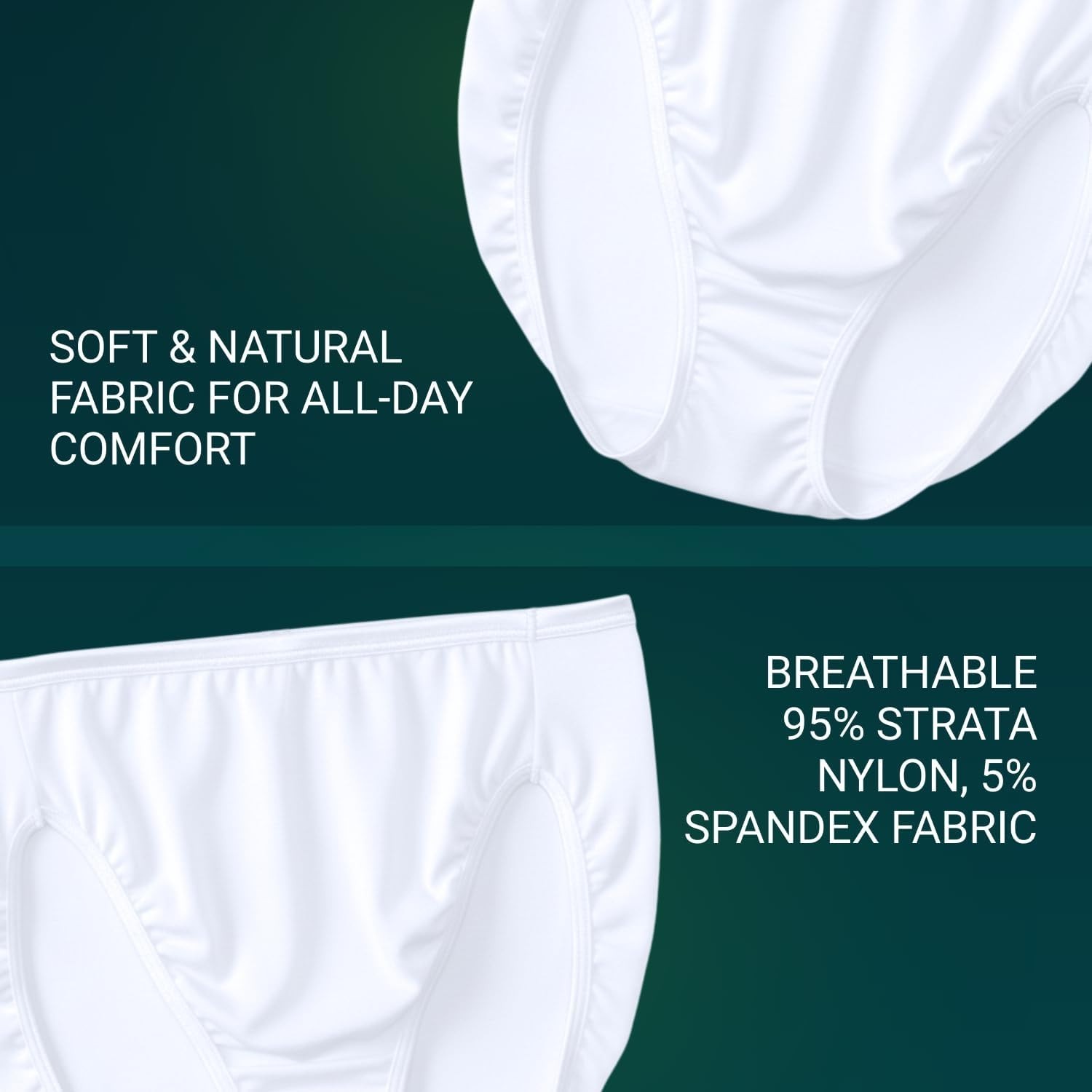 Cooling Touch Hi Cut Panties 3-Pack