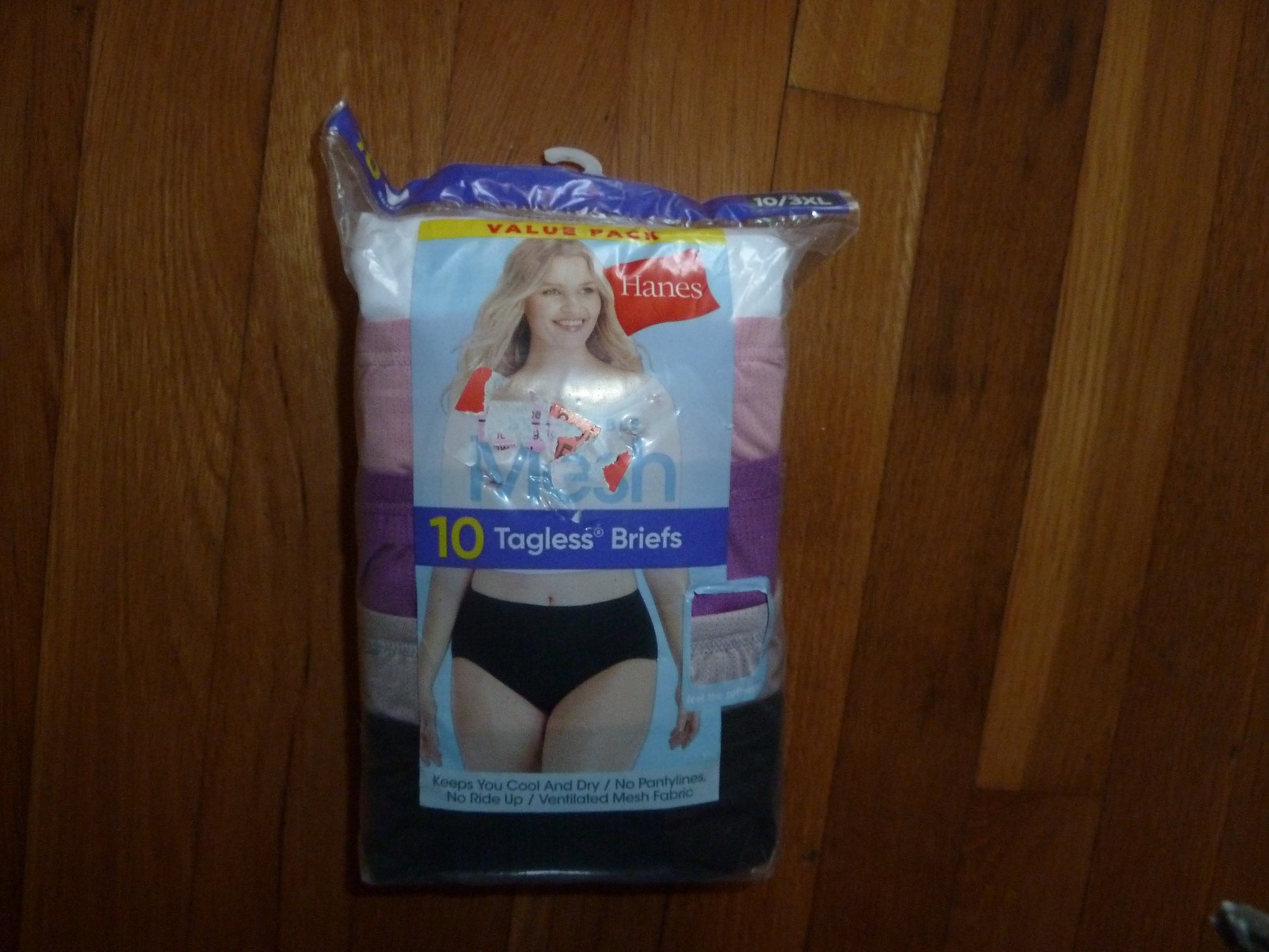 Hanes Breathable Mesh Tagless Briefs Women 10 Pack Size 10 3XL Panties Underwear