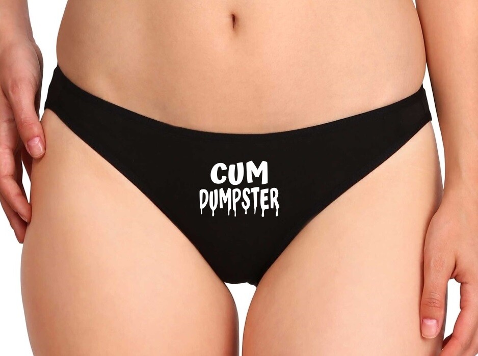 Sexy Cum Dumpster Slut Glow In Dark Funny Cosplay Novelty G String Thong