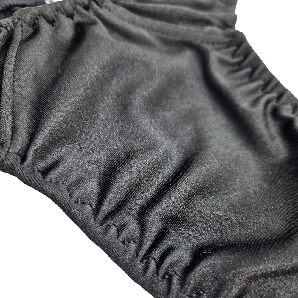 Silky Satin Gaff Thong Wide Band Tucking Panty for a Smooth Feminine Look XS-4X