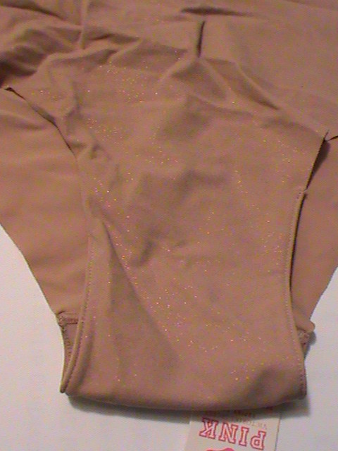 2 no-show hiphugger panties L low tan black metallic PINK Victoria’s Secret NWT