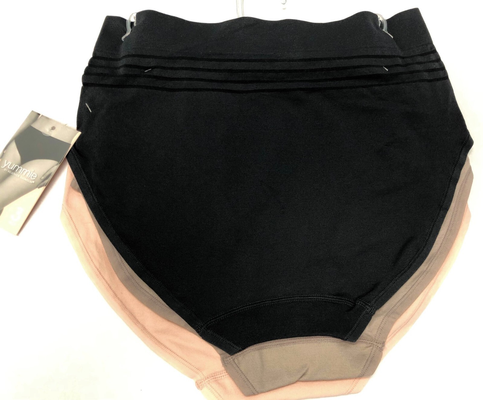 Yummie Brief Panties by Heather Thomson Seamless Stretch Comfortable Set of 3