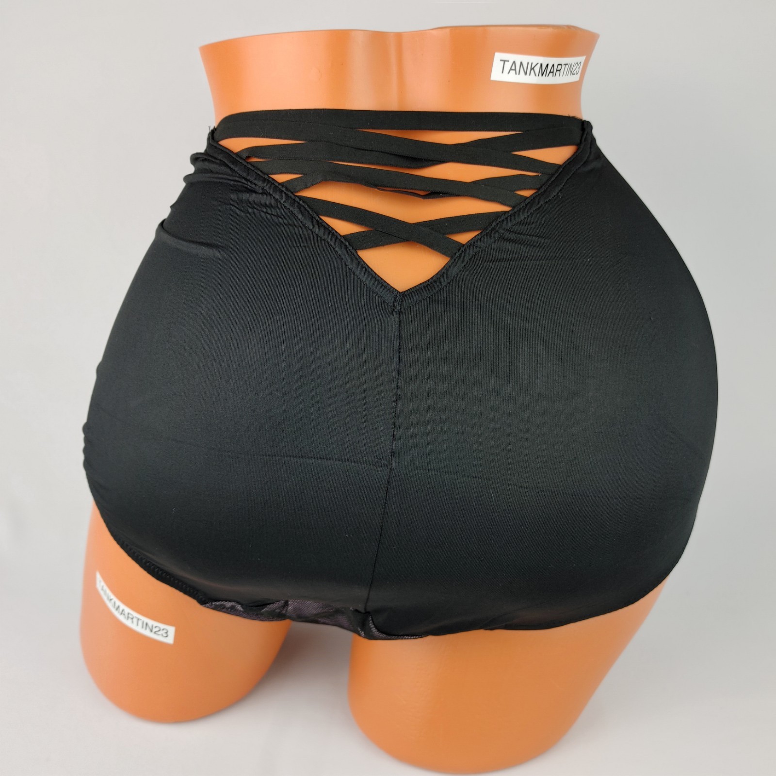 LANE BRYANT CACIQUE FULL BRIEF 18/20 PANTY PLUS BLACK W/ PINK SEXY HEARTS