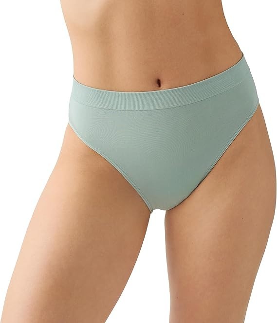WACOAL B-SMOOTH HI-CUT WOMENS BRIEF PANTY #834175, XXL, FLINT STONE, NWT $16