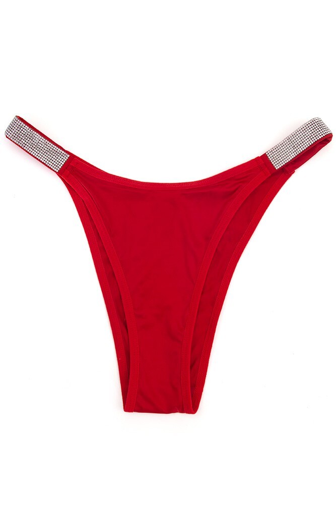 12 pack JENNIFER Women’s Sexy Color Assorted Microfiber Rhinestone Thong Panty