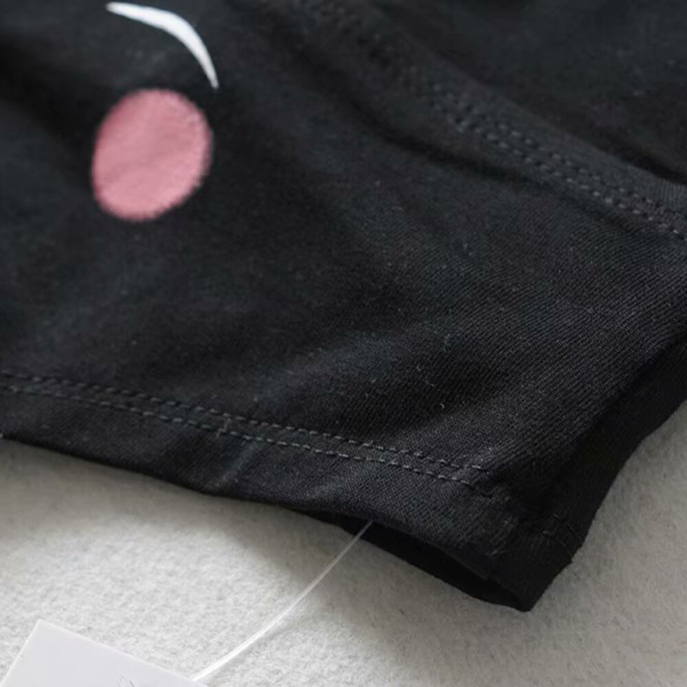 1pc Underwear Cartoon Low Waist Triangle Cat Ear Knickers Thongs for Girls