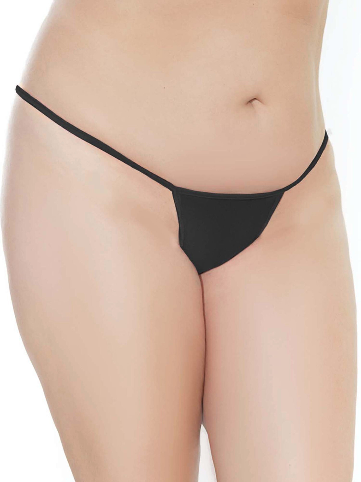Plus Size Thong Low Rise G-String Womens Panty Black Pink Red White