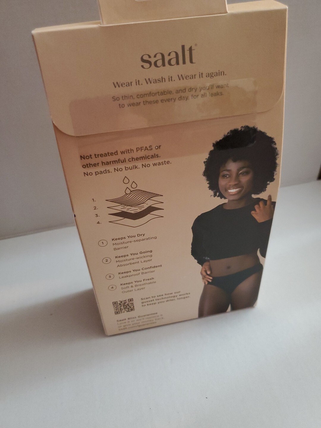 Saalt Leak Proof Women’s Period Underwear Regular Absorbency – Super Soft Modal