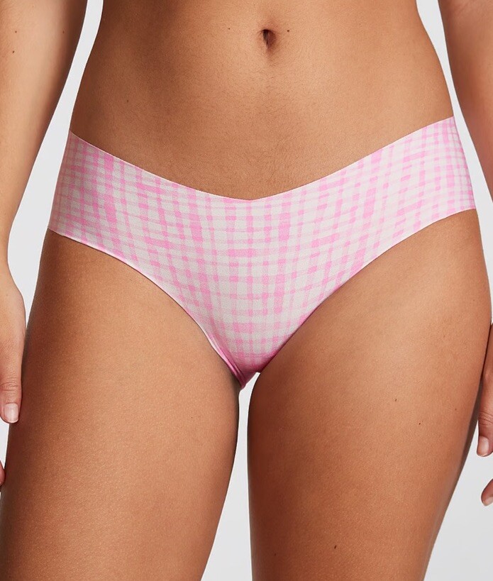 NWT Victoria’s Secret Pink & White Seamless No Show Size XXL Hiphugger Panties