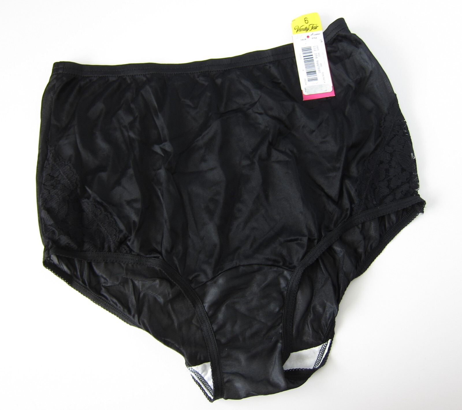 NEW Vanity Fair VTG 90s-00s Silky 100% Nylon High Cut Brief Panty MEDIUM