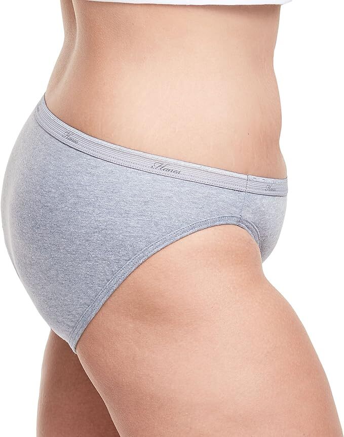 Hanes Color Women Panties 100% Cotton Underwear Bikini Color 5 or 10 Pack