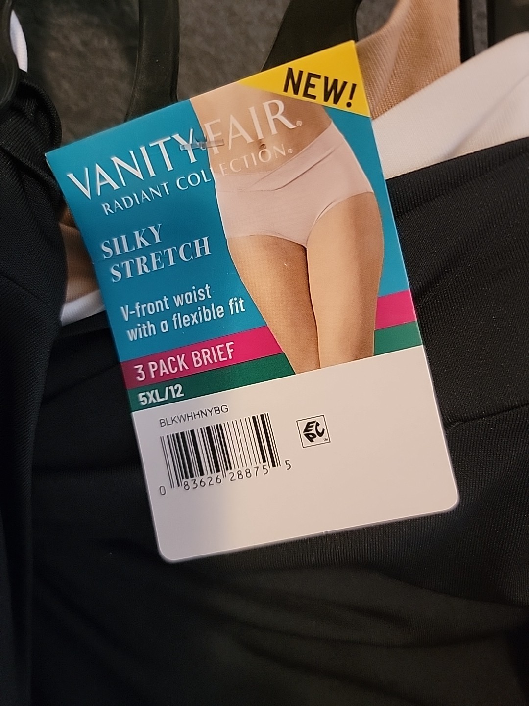 NWT Vanity Fair V Frontwaist 3 Pack Brief 5xl/12 2 Packs 6 Pair Total