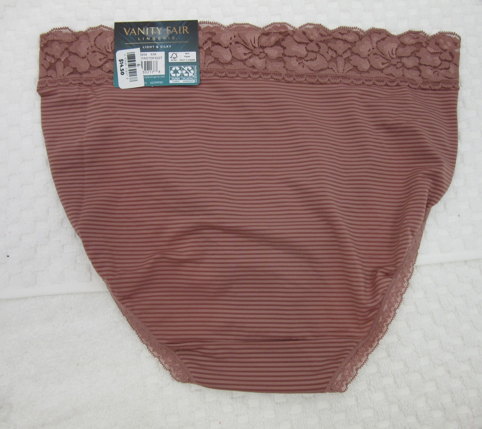NWT set/3 VANITY FAIR FLATTERING LACE HI CUT 13280 LEGACY RED FROSTED FIG PLUM