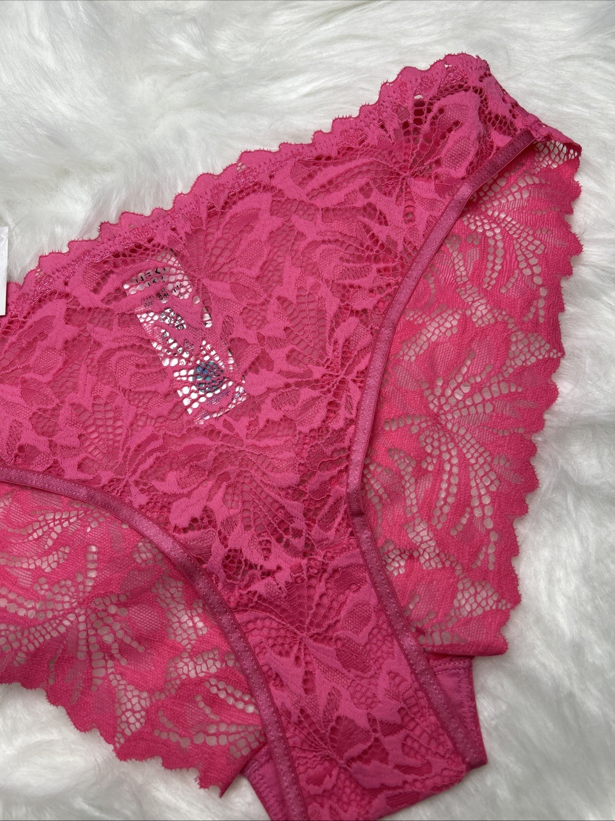 NEXT – HIGH LEG LACE KNICKERS – AV4-886 – SIZE UK 10 – PINK