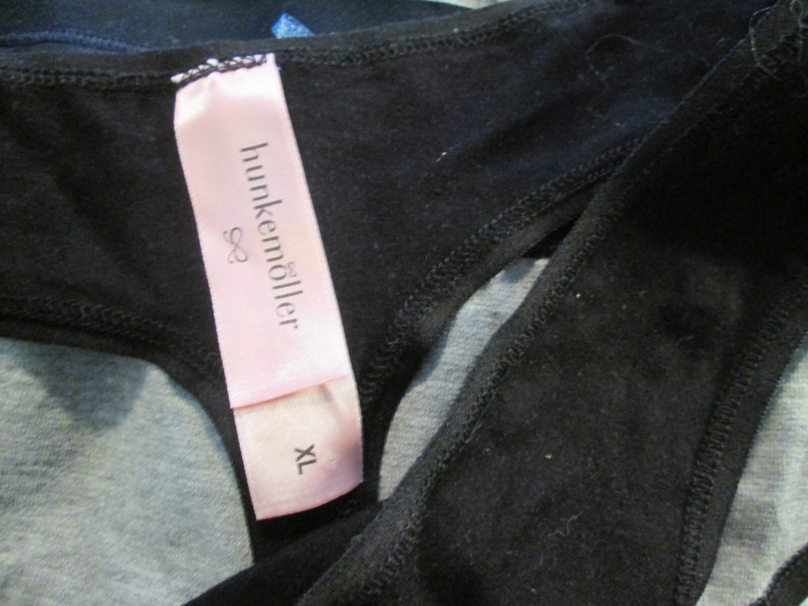 New 4 Ladies Thongs Cotton Panties💚Size XL💚Be My Valentine, Black, Blue,Gray💚