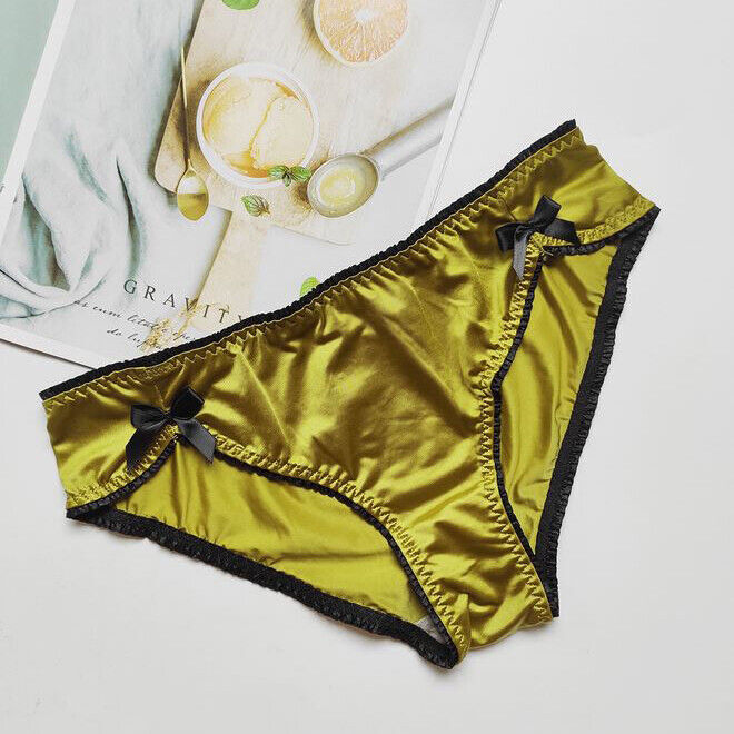 1/6 Pack Lot Womens Satin Panties Underwear Bowknot Lingeries Thong Brief Panty