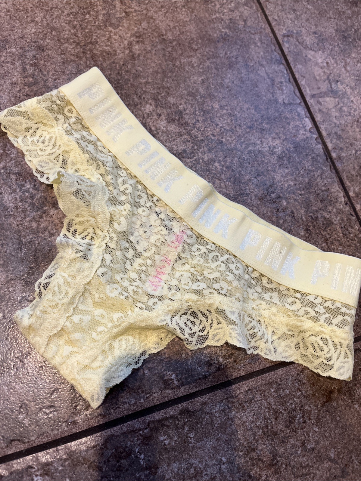 PINK BY VICTORIAS SECRET CHEEKSTER TANGA PANTIES sz S/P