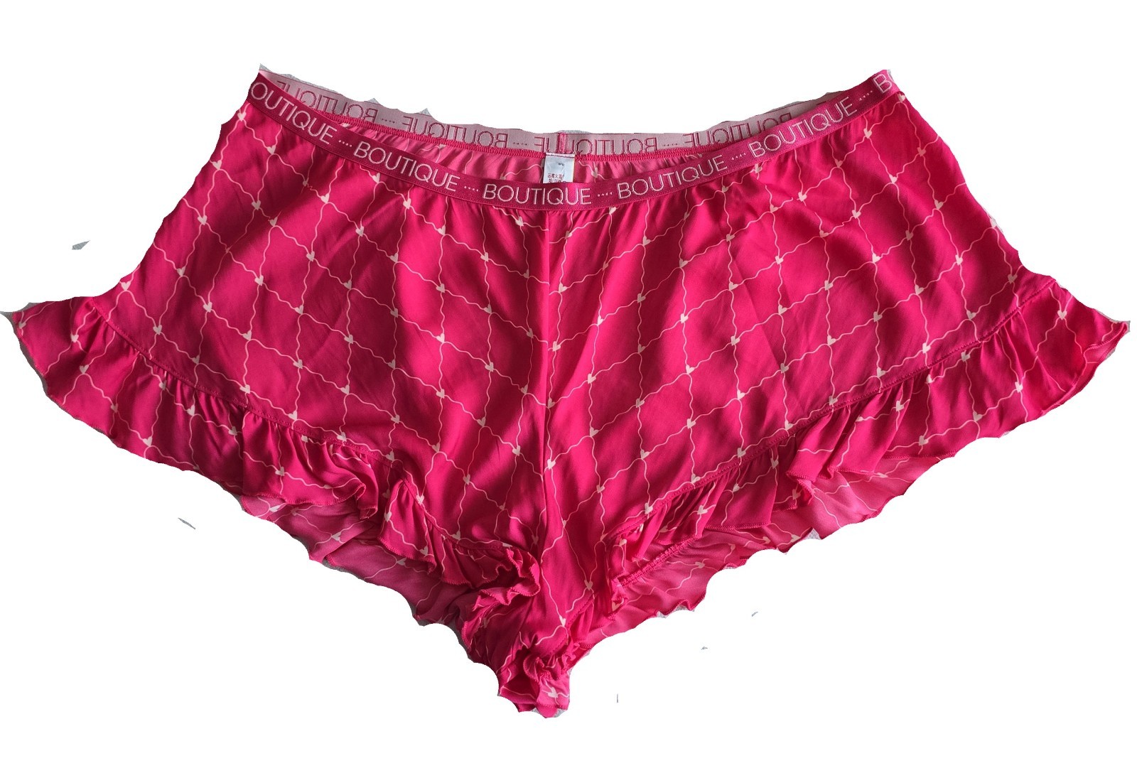 M&S French Knickers Boutique Lace Ladies Pink Black Single Pack Size 20