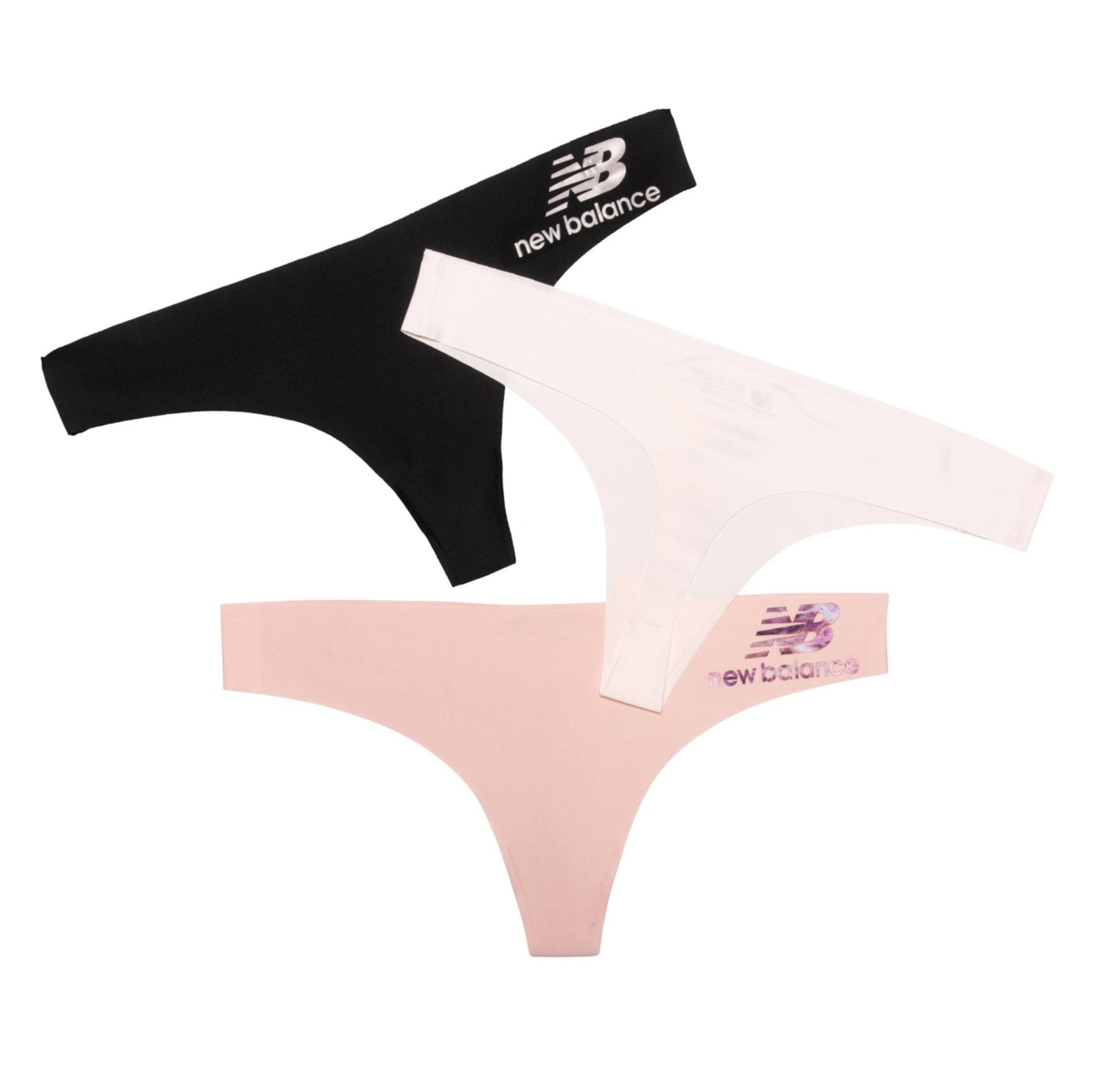 NWT New Balance Women’s 3-Pack No-Show Laser-cut Bonded Thong Panties M,L,XL