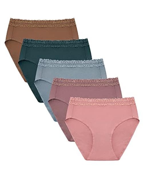 High-Waisted Postpartum Underwear Pack | Dusty Hues Large Assorted Jewel Tones
