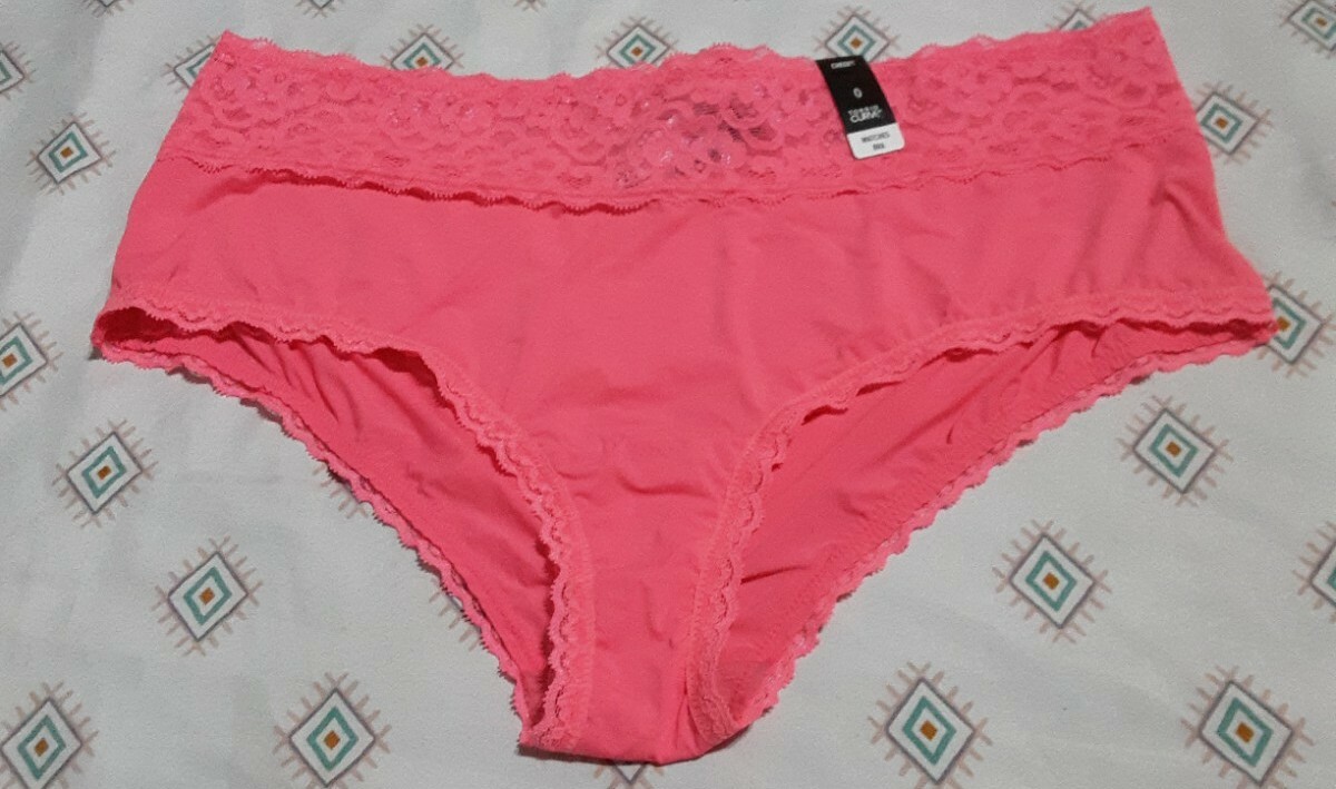 NWT Women’s Plus Size 0XL Torrid Curves Florescent Pink Cheeky Panty Underwear