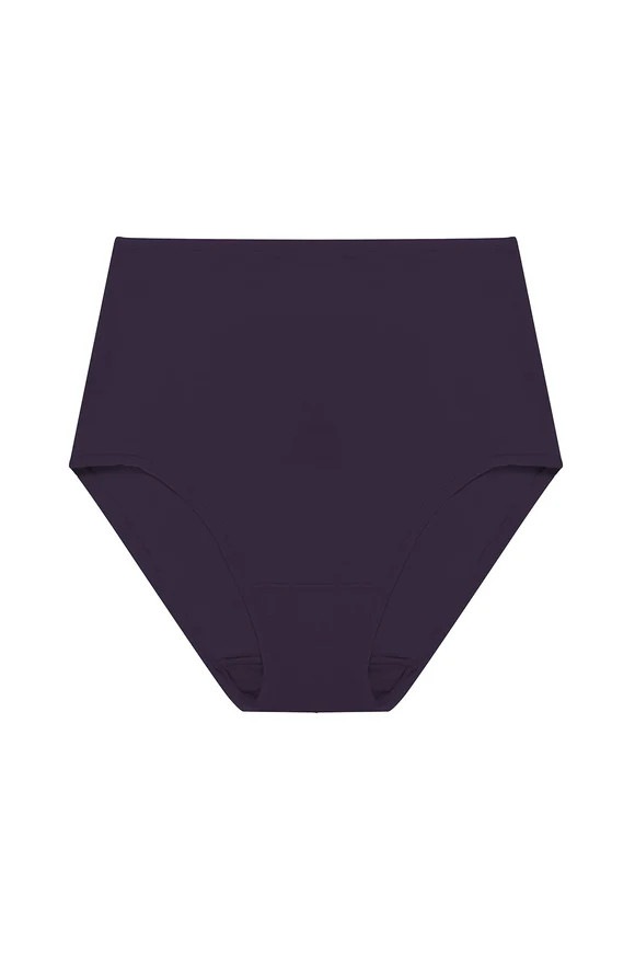 NEW! $22 NATORI 778346 BLISS BARE COTTON HIGH WAIST BRIEF UNDERWEAR SZ L
