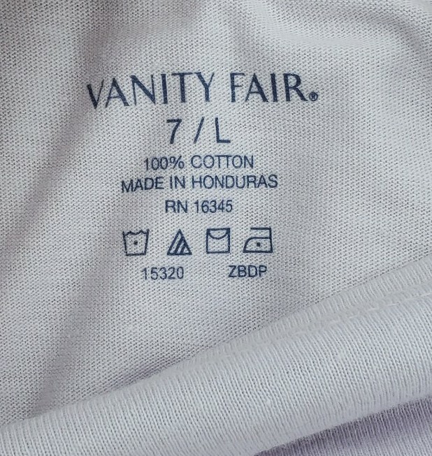 Vanity Fair Brief 15320 Perfectly Yours Classic Brief 7/L 3-Pair 100% Cotton