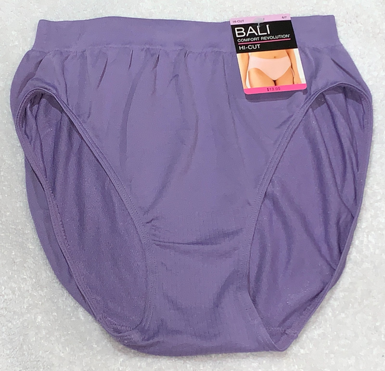 BALI Comfort Revolution Seamless Hi Cut Brief Panty Underwear Womens 6 7 8 9 10