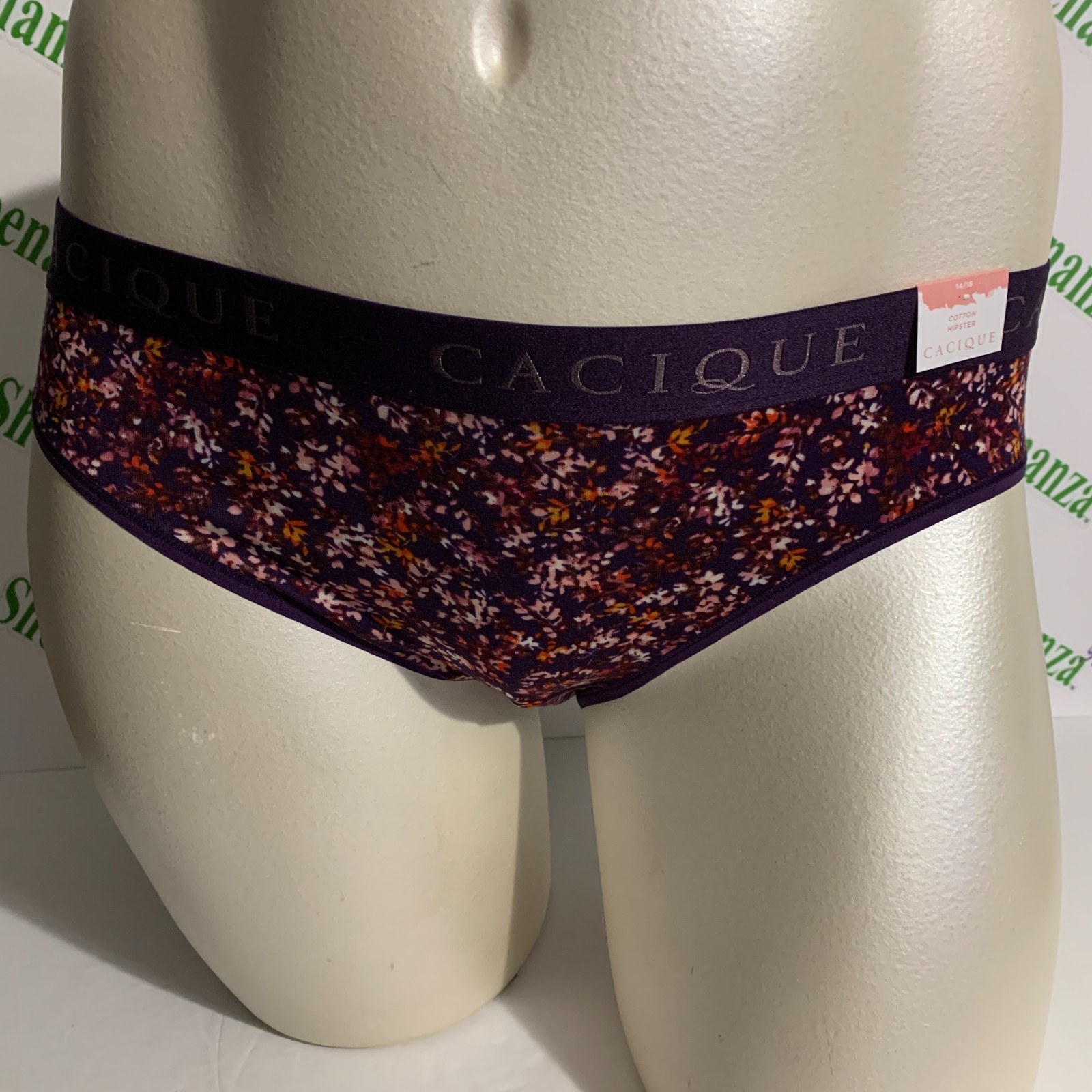 Lane Bryant Cacique Cotton Hipster Panties Underwear Leaves Fall Plus 14 / 16