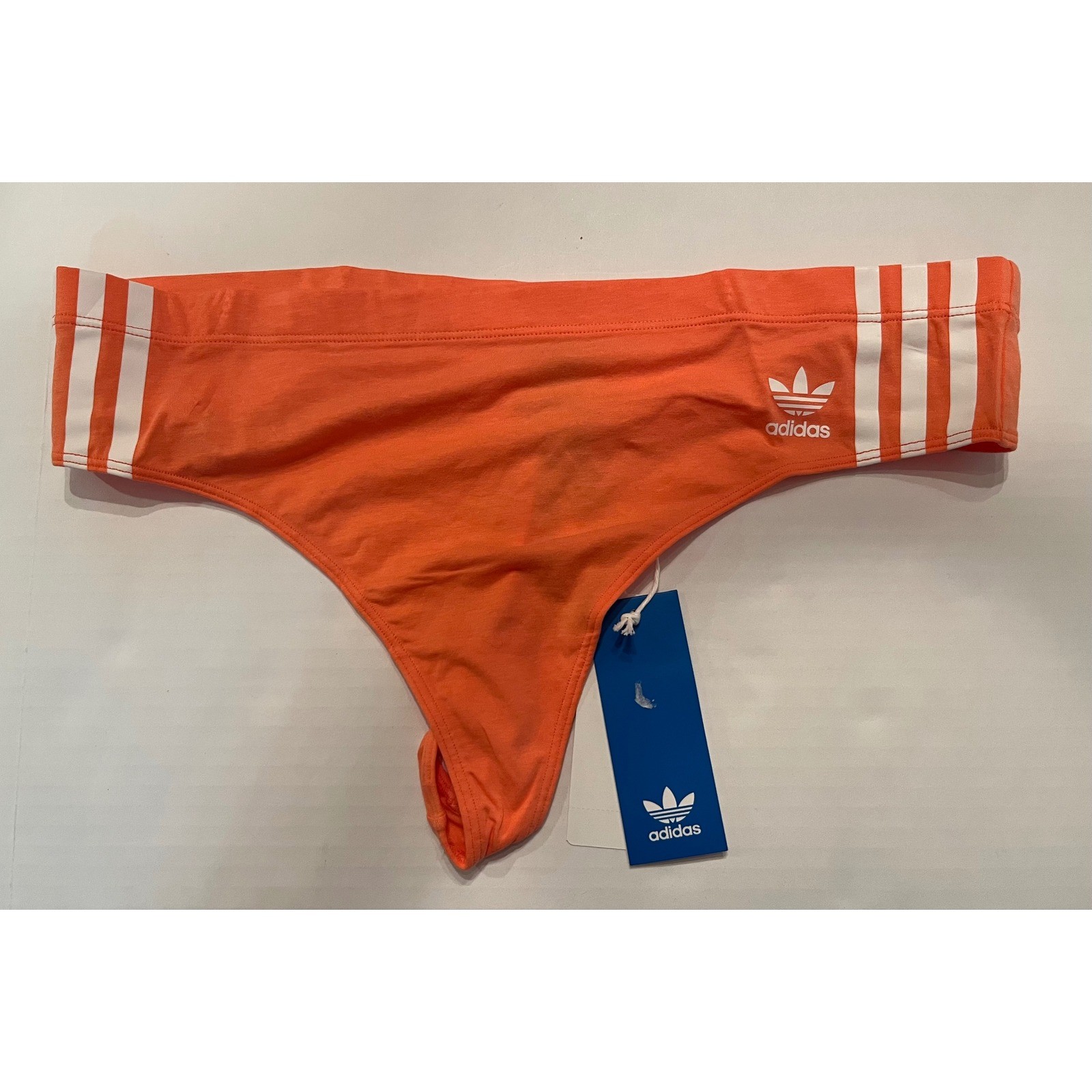 Adidas Woman’s Wide Side Thong Panties Underwear Size XL Coral Fusion