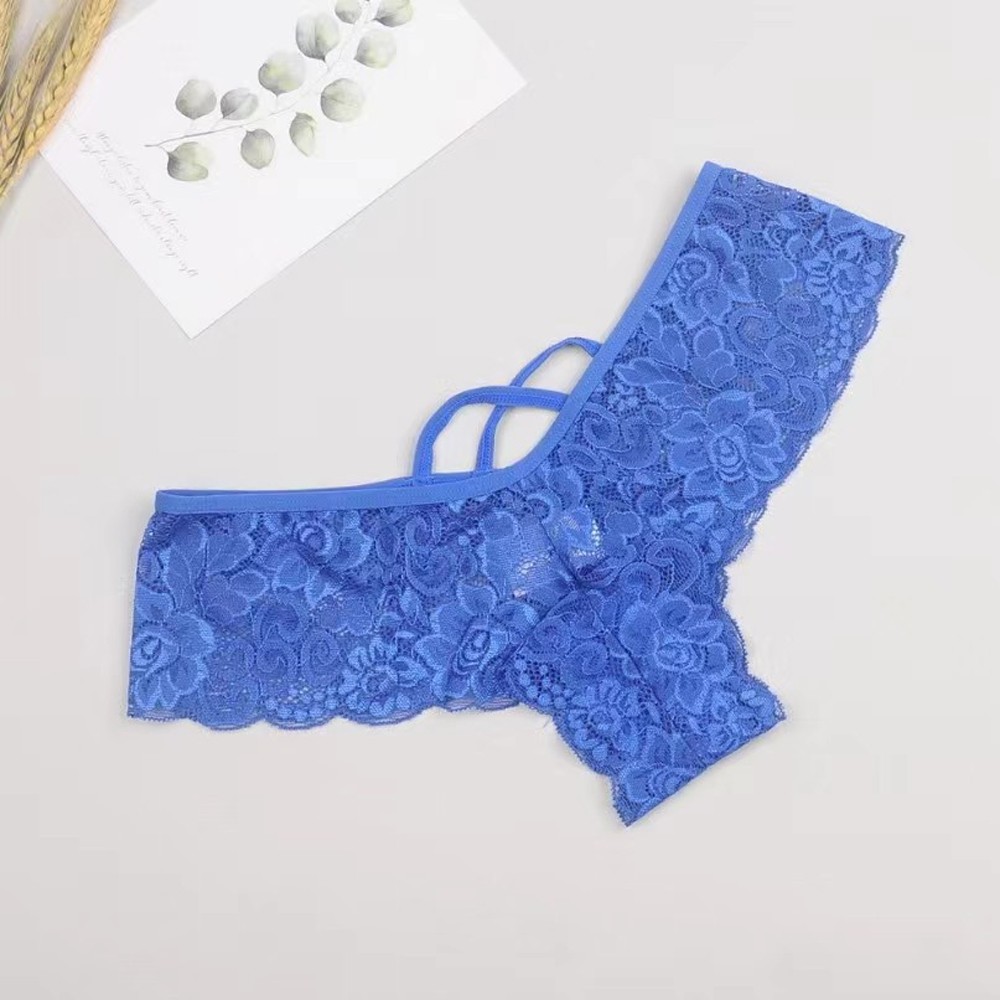 8 Pack Women Underwear Sexy Lace Lingerie Panties G-String Brief Thong Plus Size