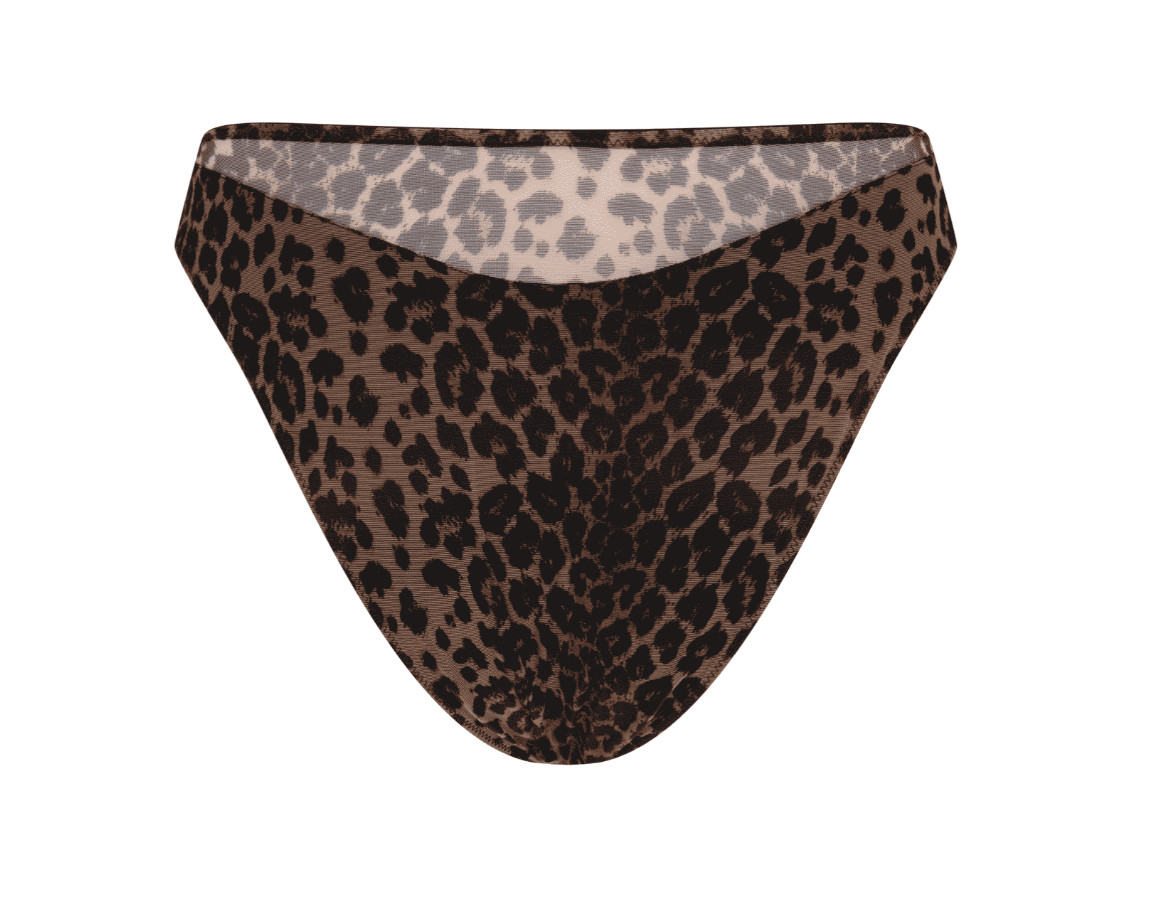 Agent Provocateur “Lucky” High Leg Leopard Brief AP2 Small Approx UK 6-8 NWOT