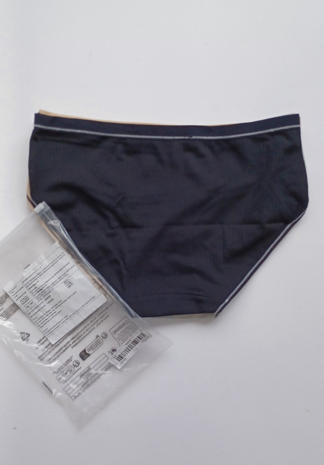 3-Strip Letter Breathable Women’s Panties Underwear Size M