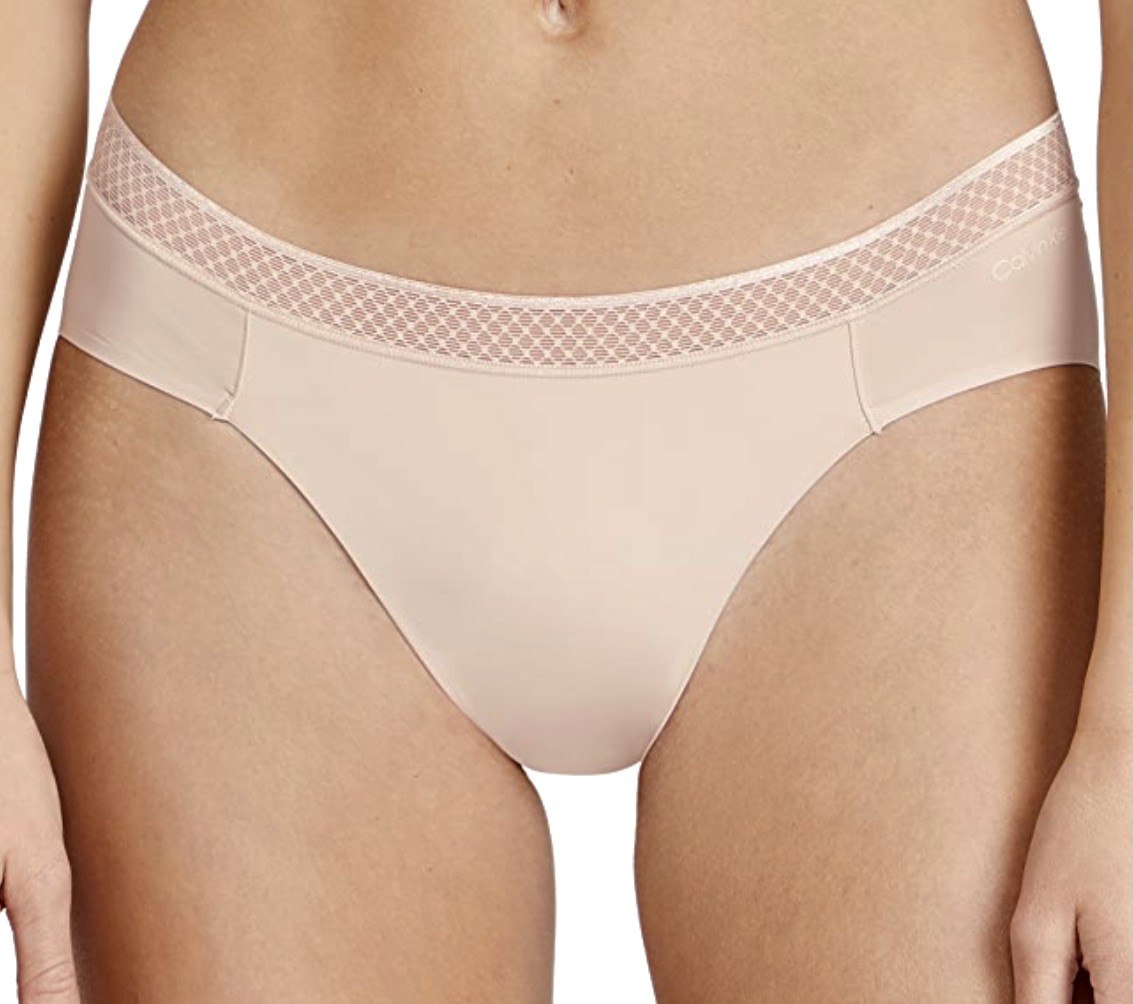 CALVIN KLEIN Seductive Comfort Light Beech Nude Bikini Panty Womens XS 4 XL 8