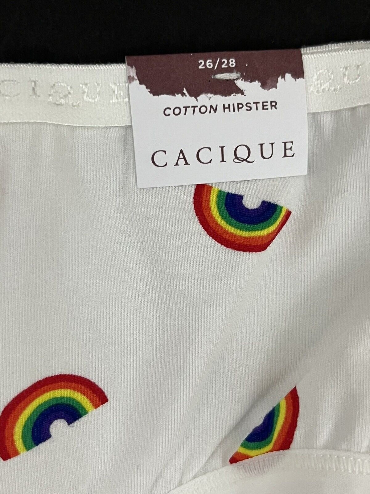 Cacique Women’s 26/28 Cotton Hipster Panty Rainbow Pride NWT